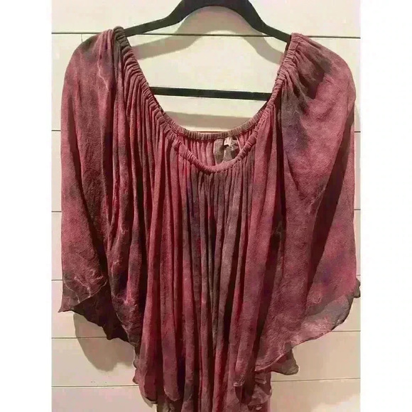 YFB,Young Fabulous and Broke Silk&Modal Tie-Dyed Draped Mini, S - Picture 7 of 8